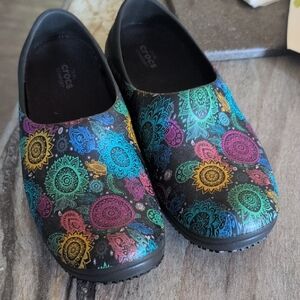 CROCS Black Mules & Clogs Comfortable Slip-On